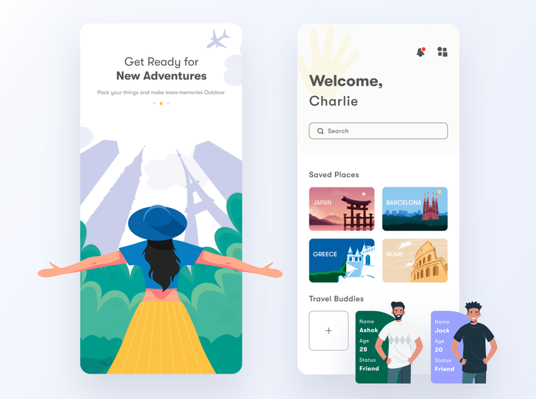 Travel App [Free]  Figma Free