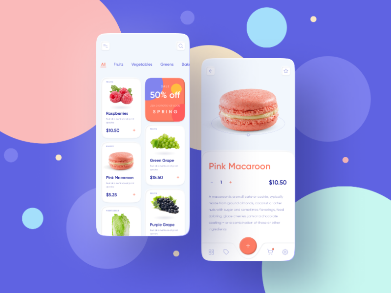 Foodstuffs Shopping Mobile App Freebie 🍑 Figma Free