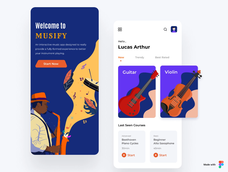 Musify App Figma Free