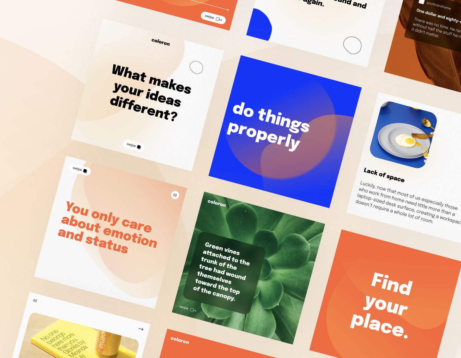 Current image: 168 Creative Instagram Post & Storie Templates Figma Free