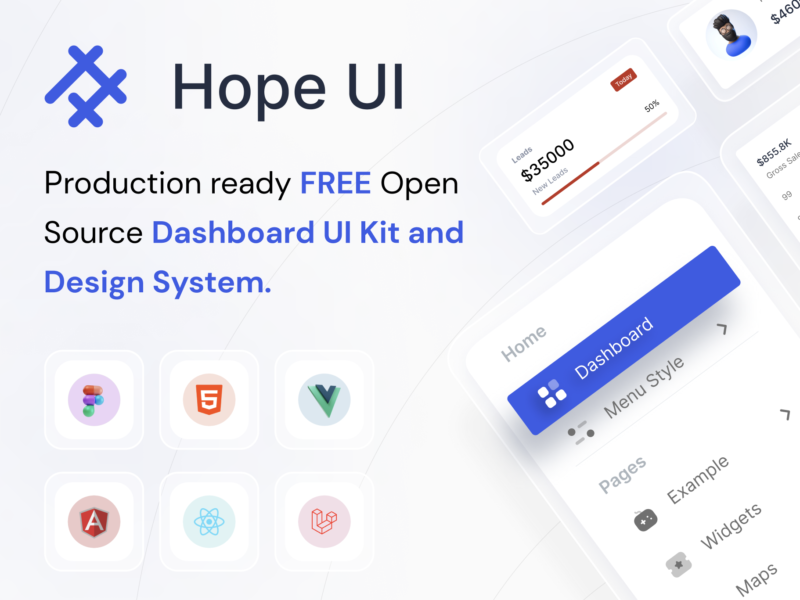 Hope UI Admin | Free Open Source Bootstrap 5 Admin Template Figma Free