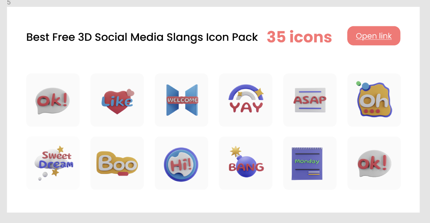 250+ 3D icon packs Figma Free