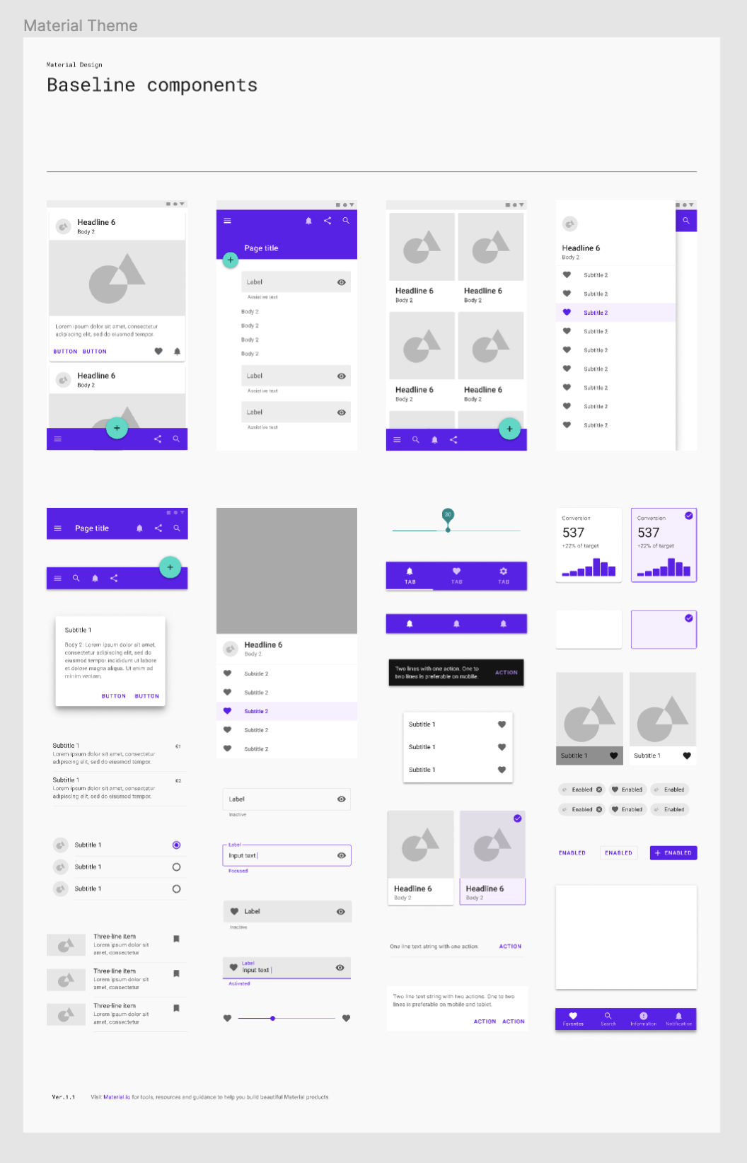 Material 3 - with icon & Material 2 version Figma Free