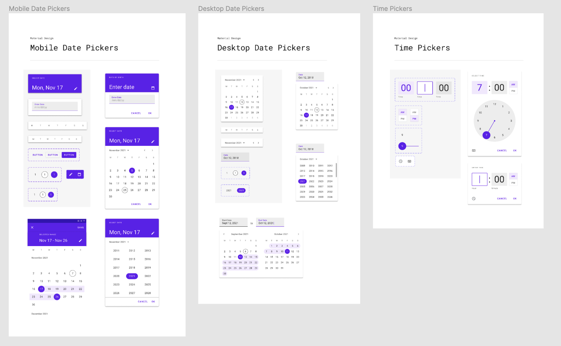 Material 3 - with icon & Material 2 version Figma Free