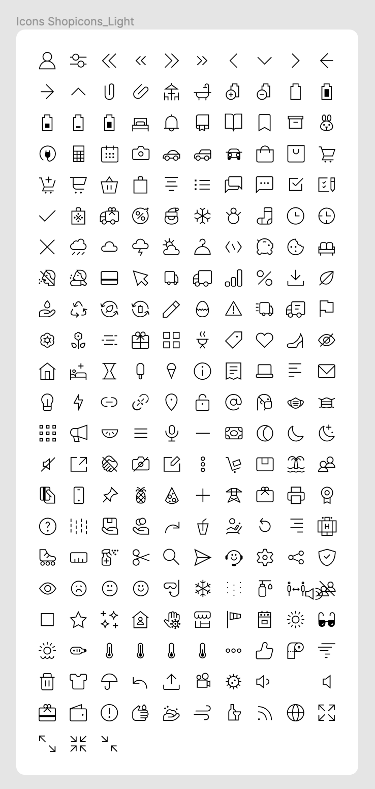 Shopicons, Free Iconset – Figma-free.com