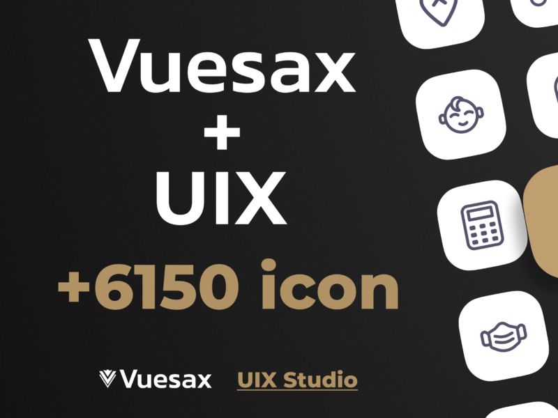 Vuesax + UIX Icons Set (+6150 free Iicon) Figma Free