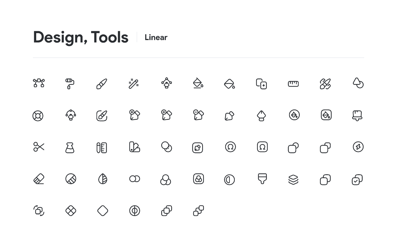 6000+ icons — iconsax Figma Free