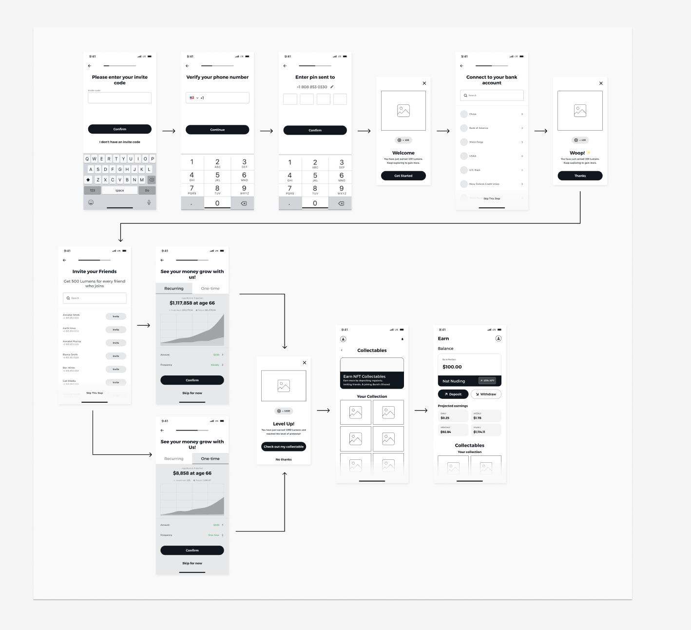 IOS Mobile App   Wireframe Starter Kit Figma Free   Figma Free