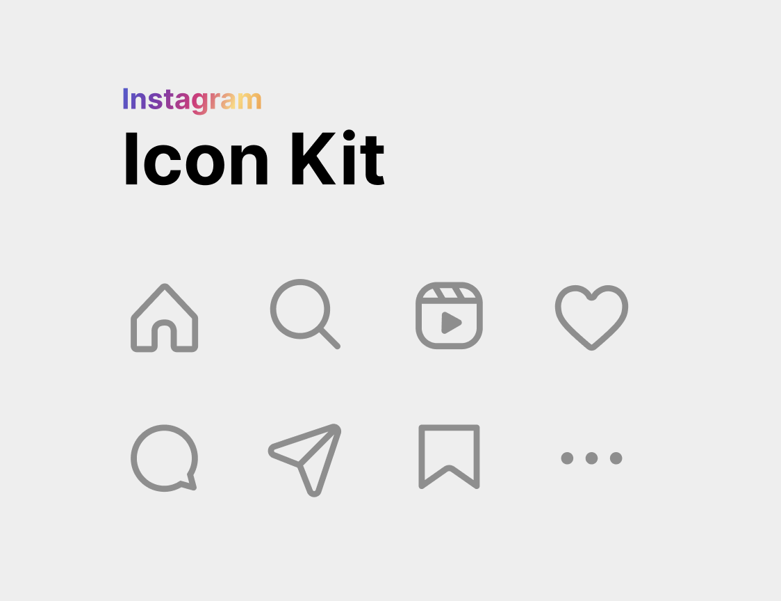 Instagram Icon Kit Figma Free