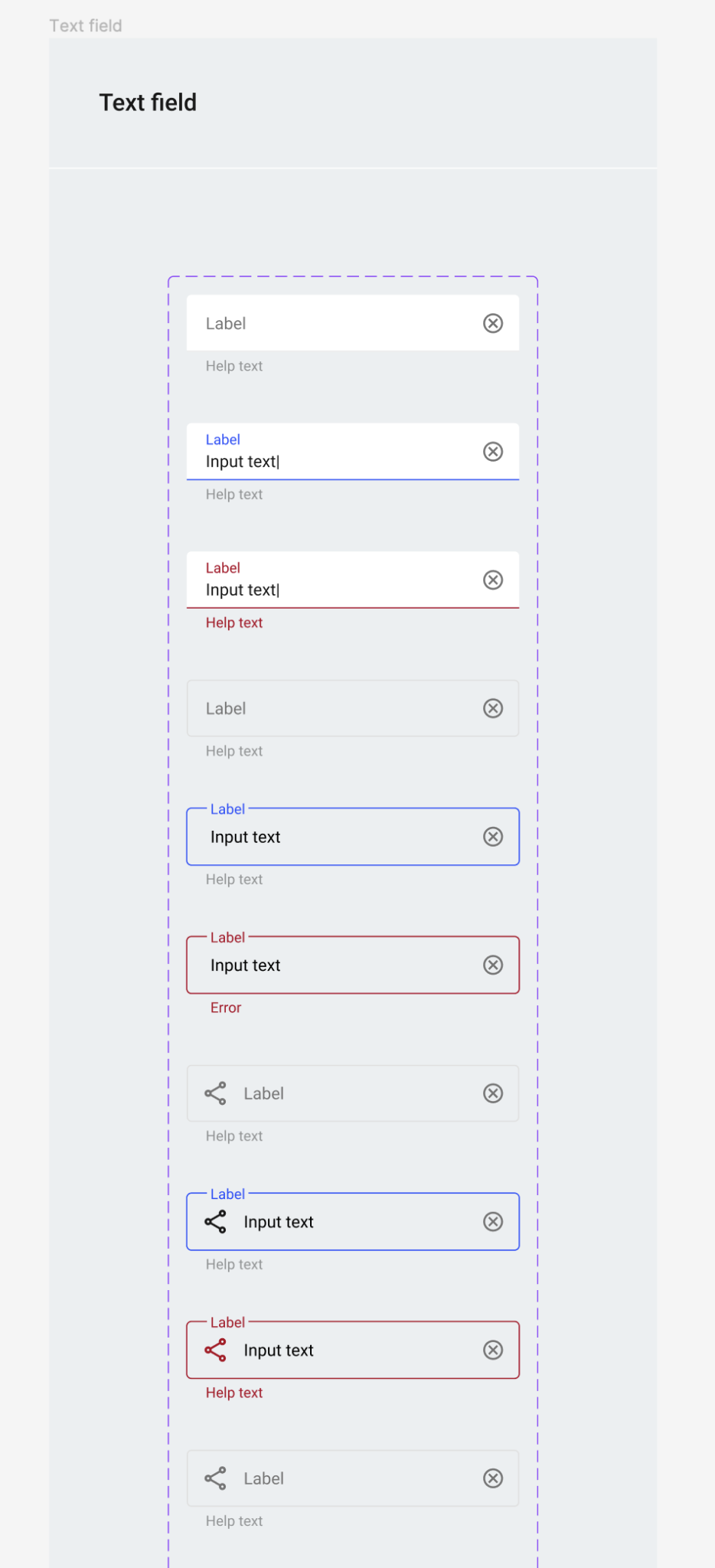 Text Field Material Design 2 Kit