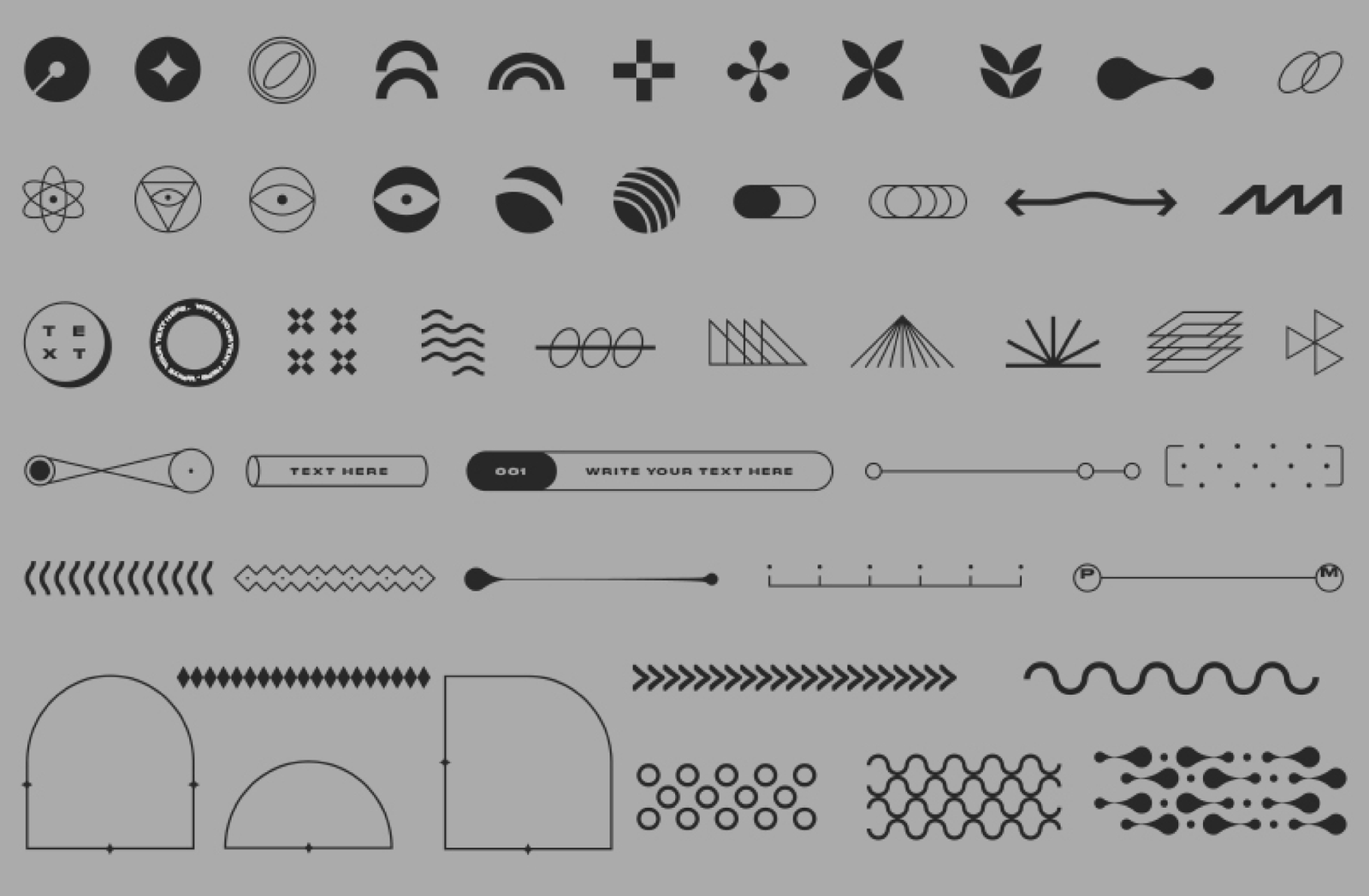 Retro Shapes Figma Free - Figma Free UI Kits