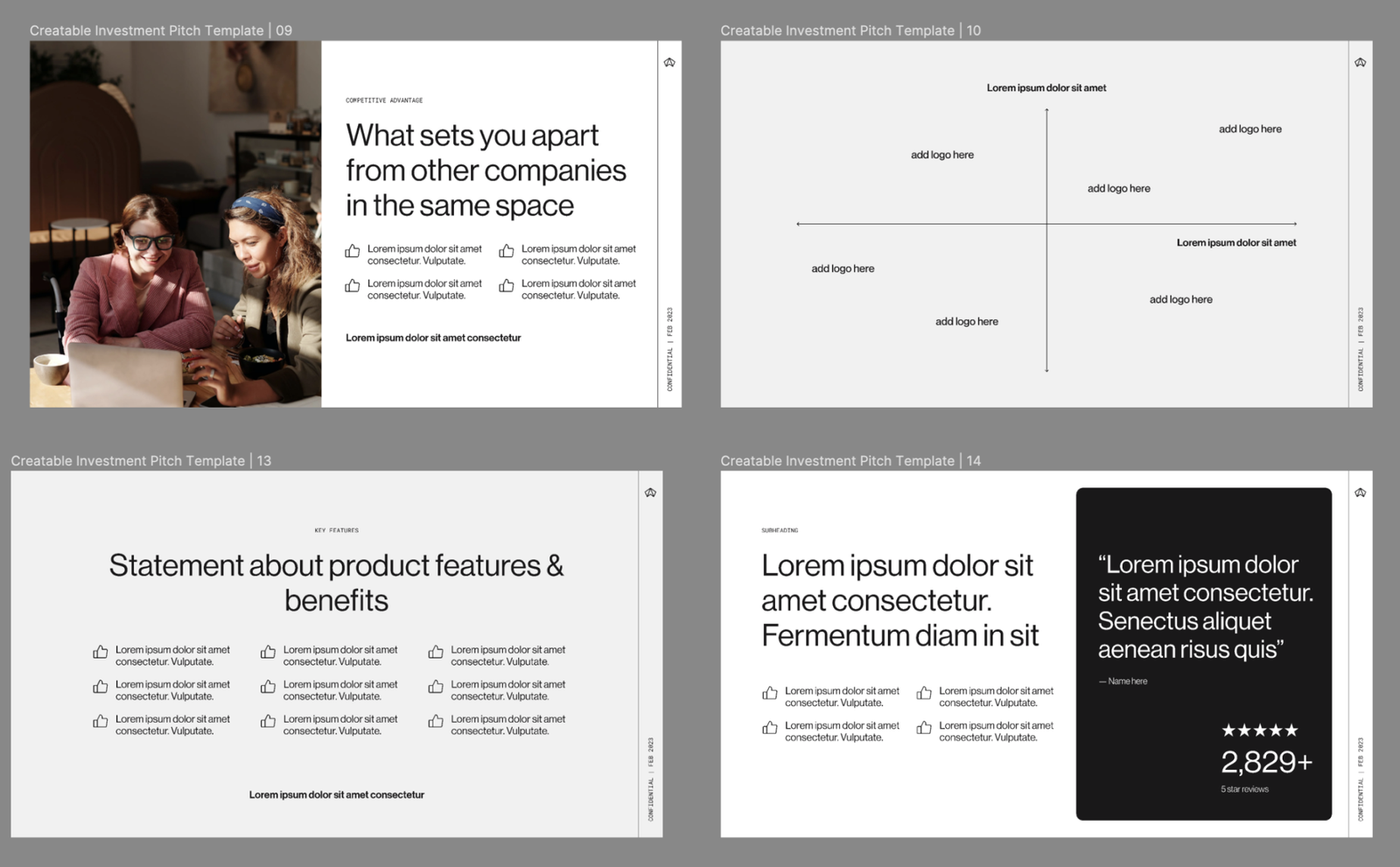 Creatable Investment Pitch Deck Figma - Figma Free UI Kits