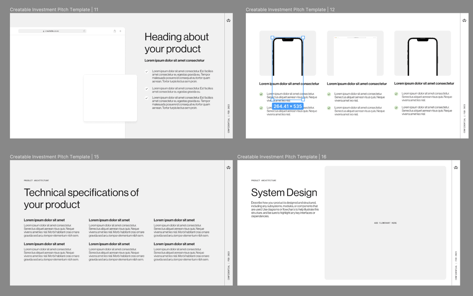 Creatable Investment Pitch Deck Figma - Figma Free UI Kits