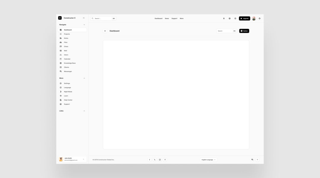 Download for Free Starter Dashboard for Figma