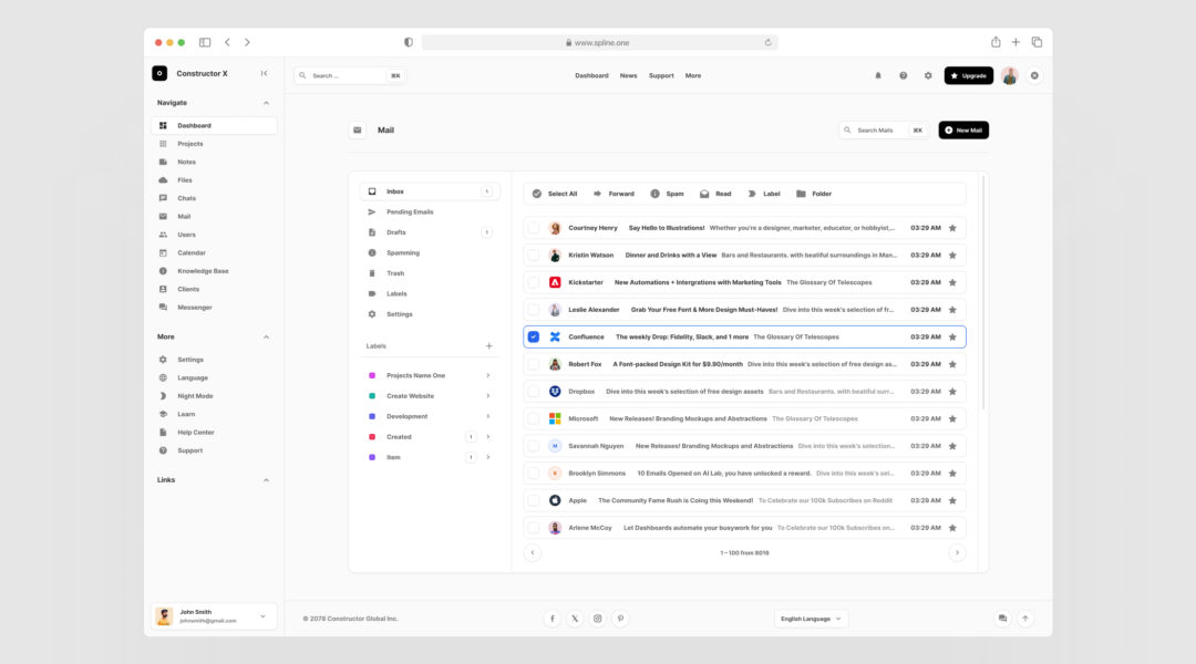 Mails Applications for Figma