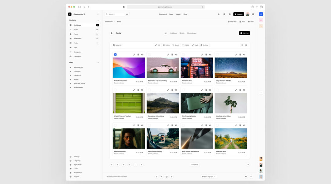 Pages Post Figma Template