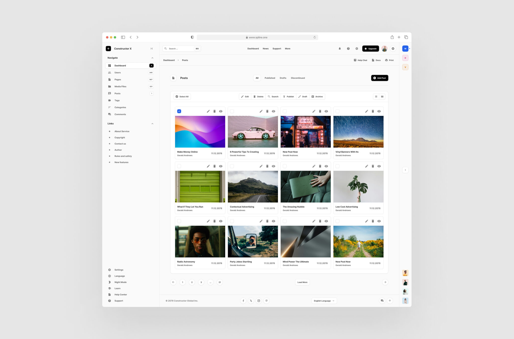 Pages Post Figma Template