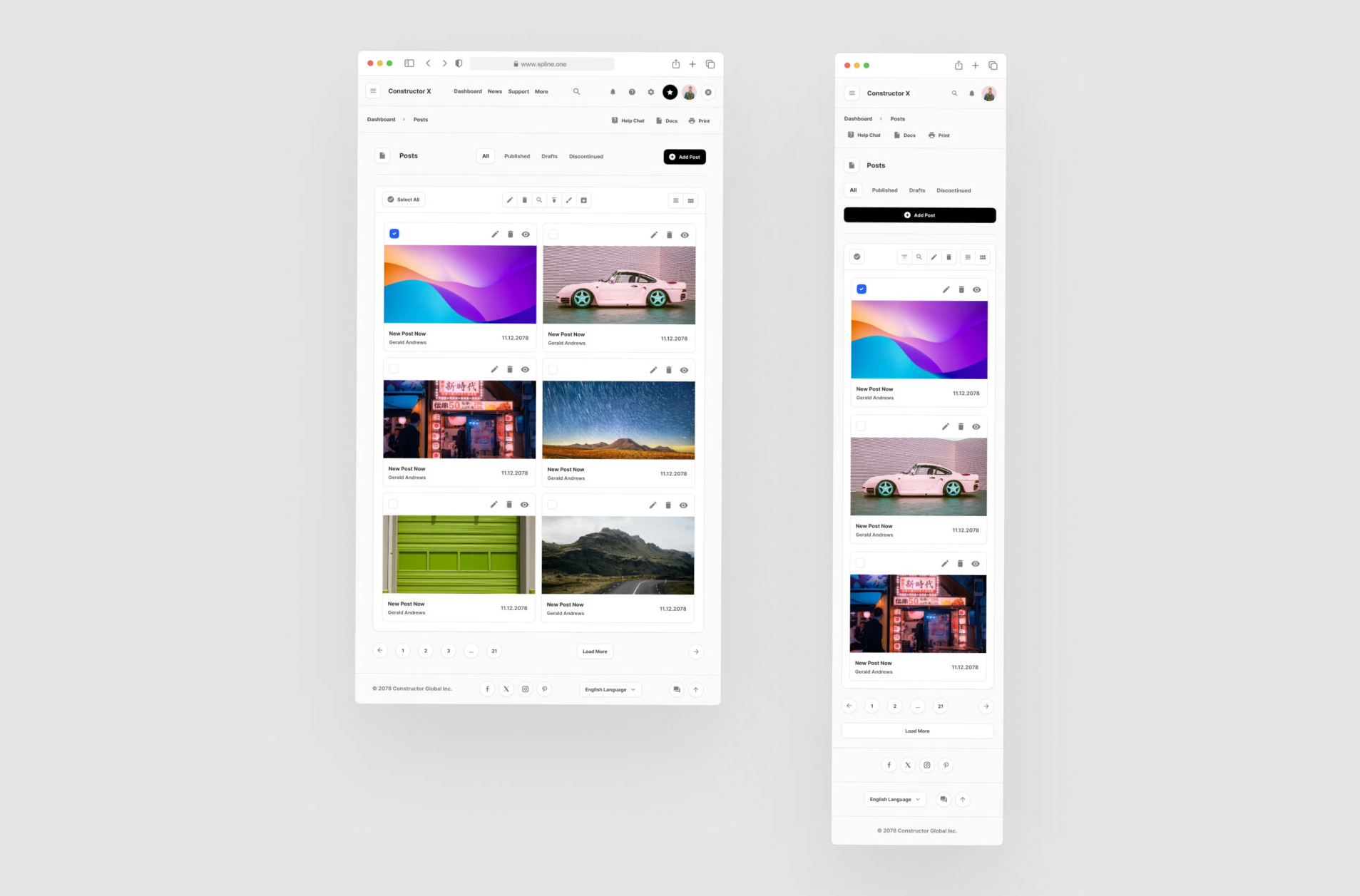 Pages Post Figma Template