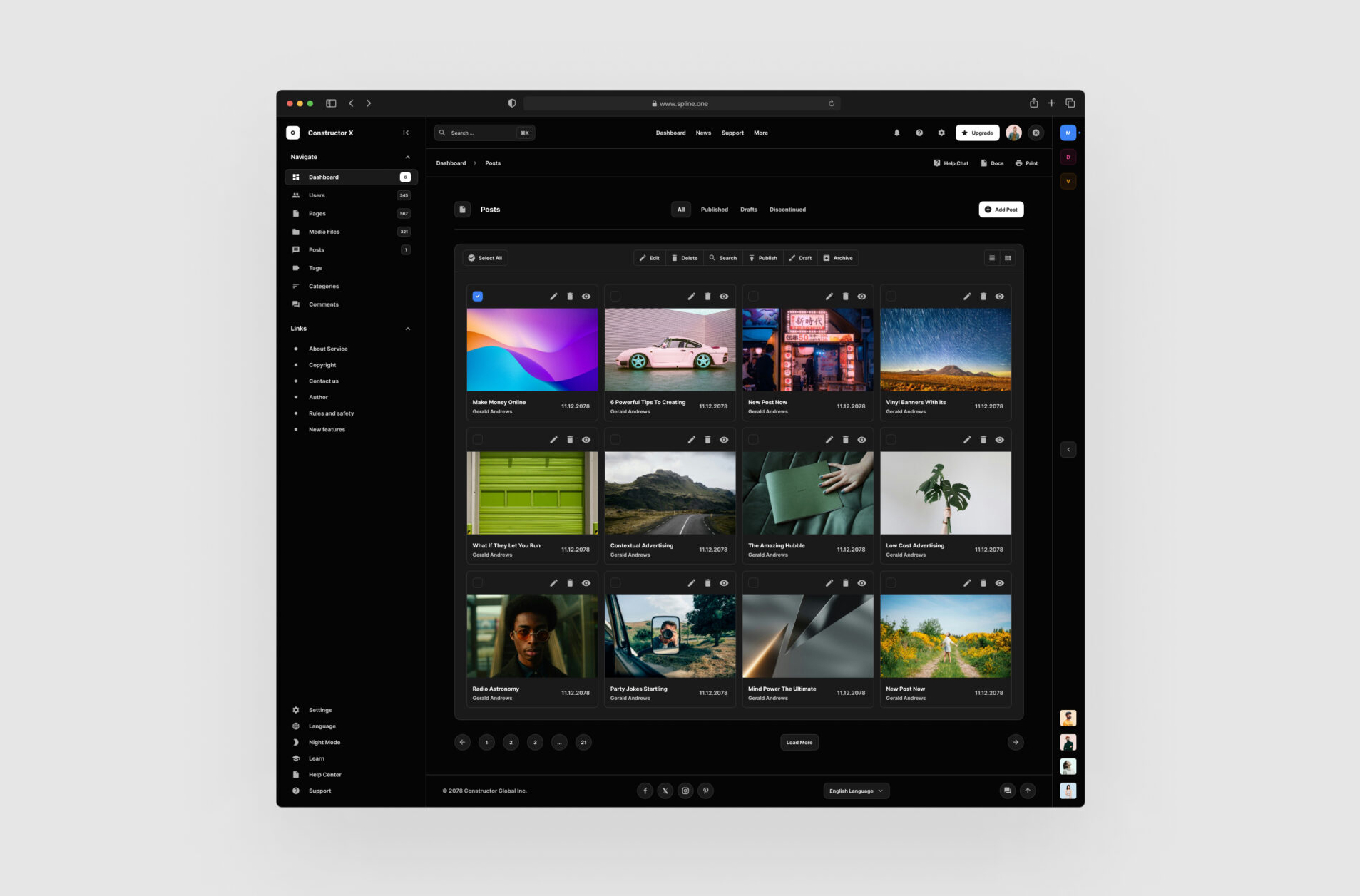Pages Post Figma Template