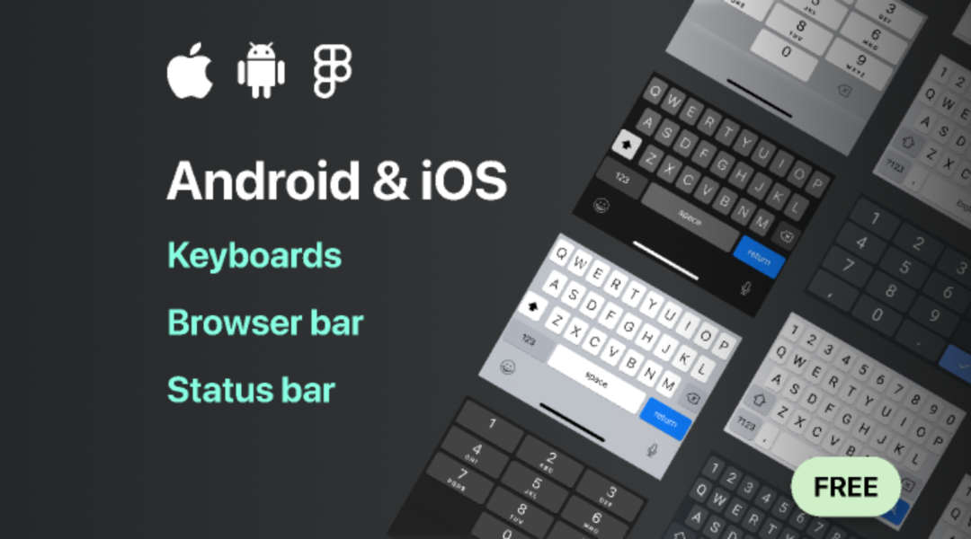 Android & iOS Keyboard UI kit – FREE
