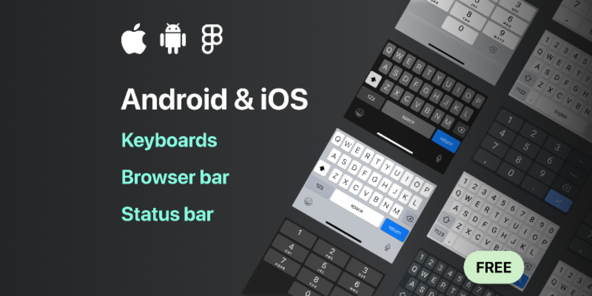 Android & iOS Keyboard UI kit – FREE