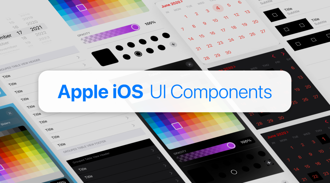 iOS UI Components – Controls (Calendar, Color Picker, Table)