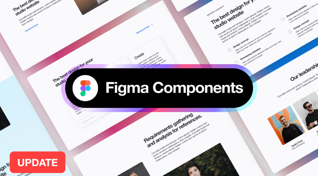 Landing page UI Kit + Components