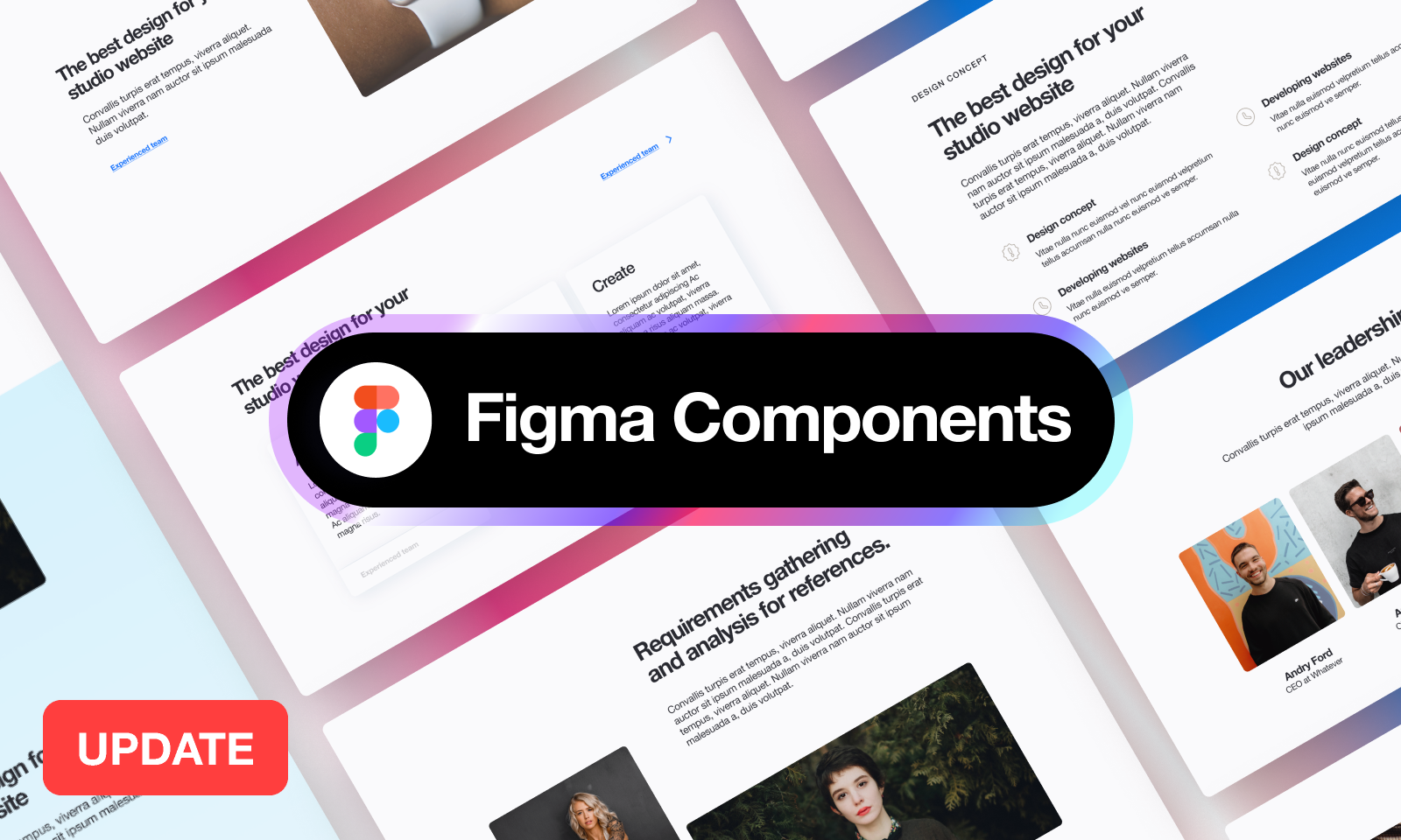Landing page UI Kit + Components