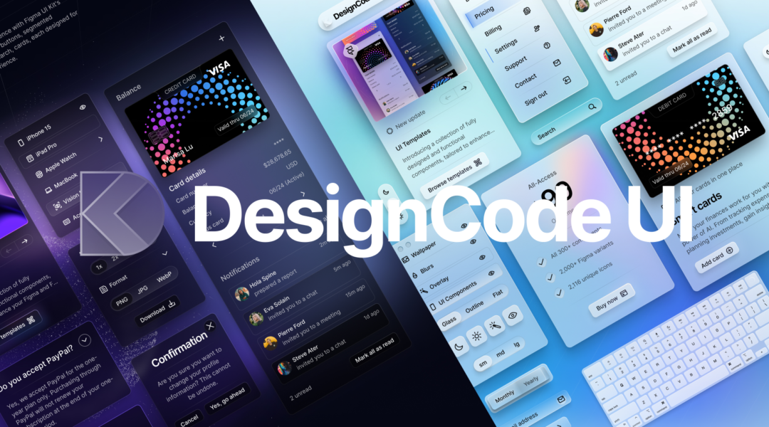 DesignCode UI – Figma Design UI Kit & Design System