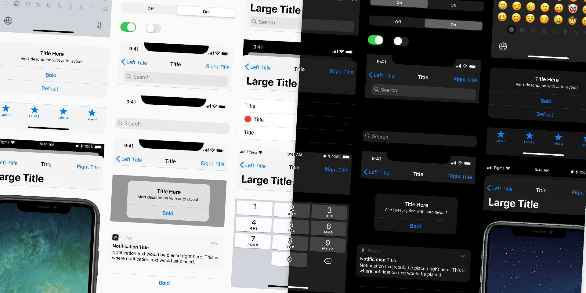 iOS 13 UI Kit, Built for Figma