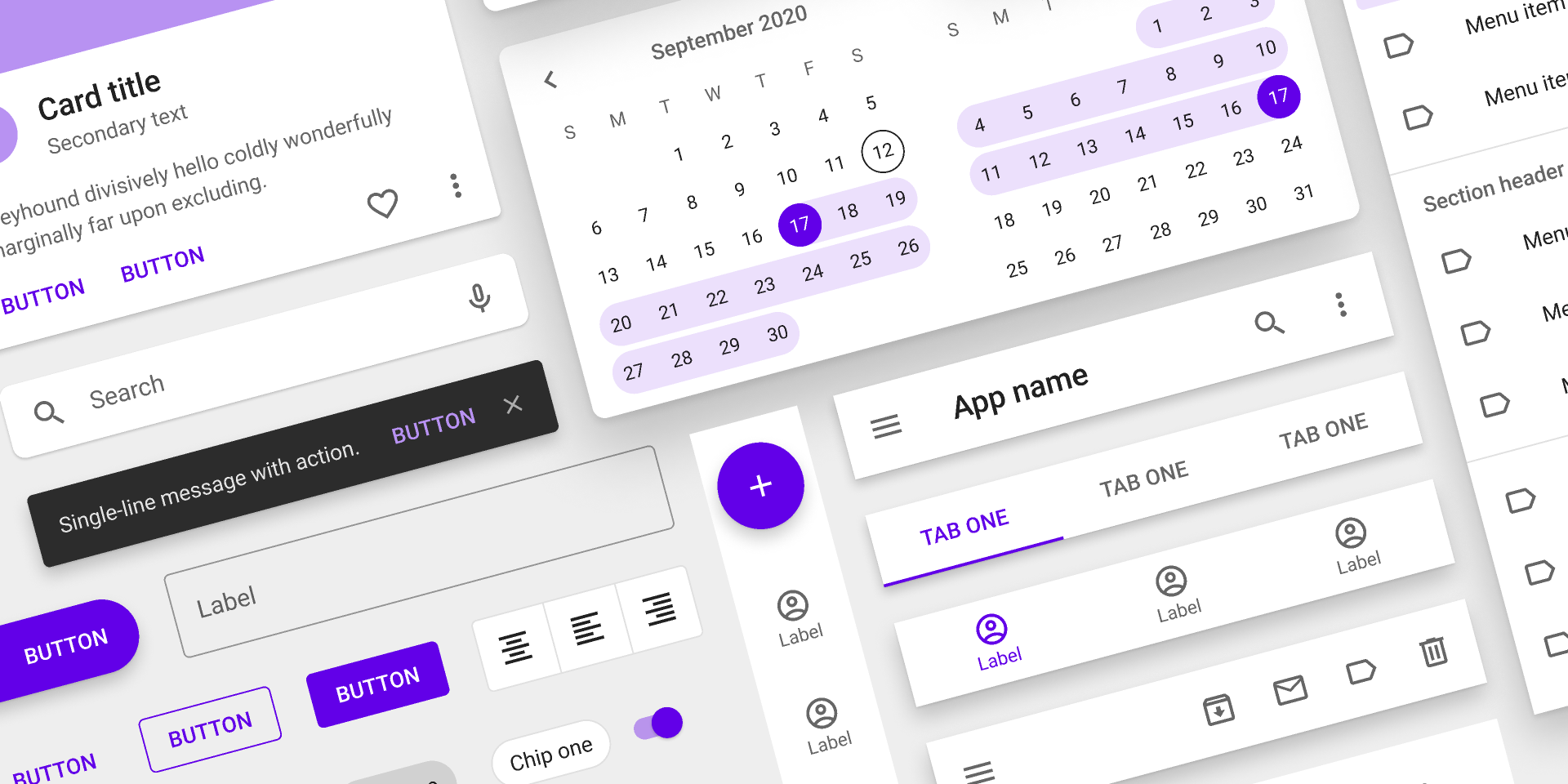 Material Design 2 web starter kit