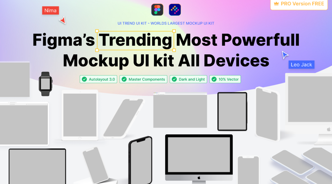 Figma’s Trending Most Powerfull Mockup UI Kit Minimal Devices (Zara)