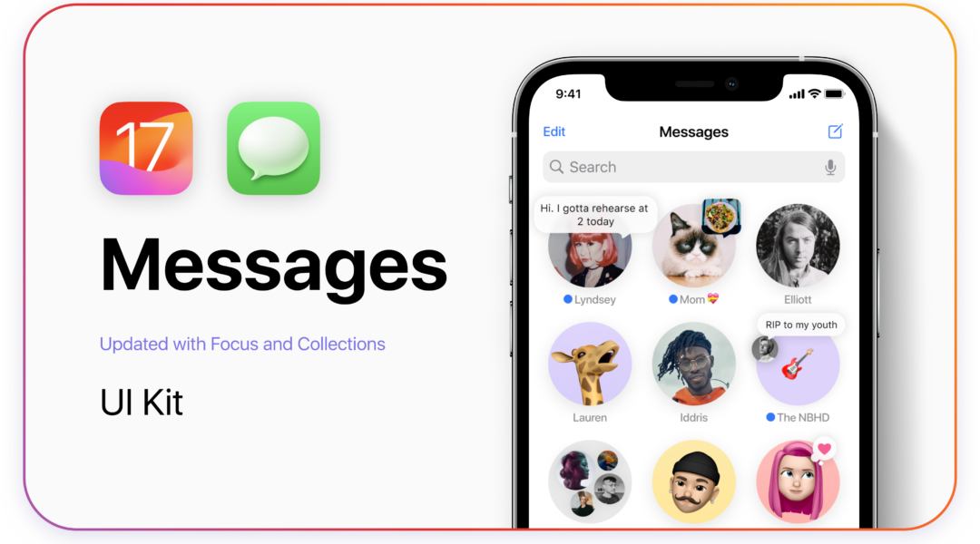 iOS 17 – iMessage UI Kit