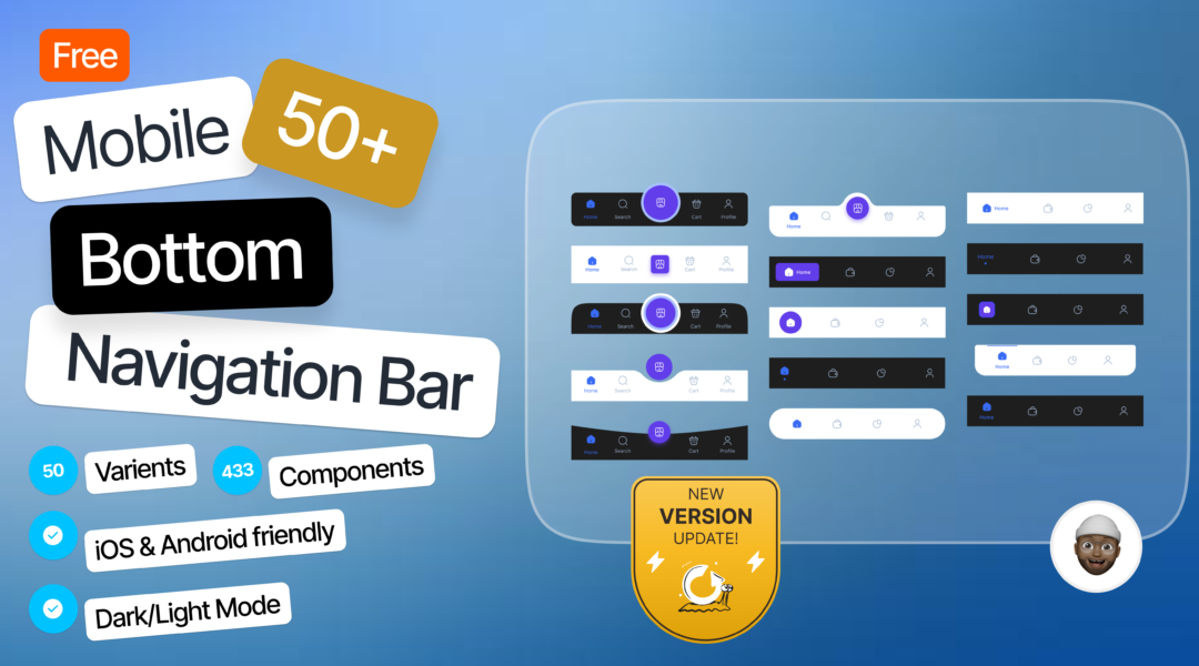 50 Mobile Bottom Navigation Bar