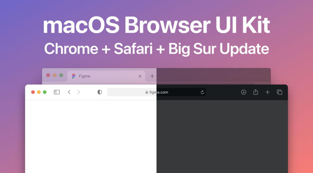 macOS Browser UI Kit (Big Sur Update)