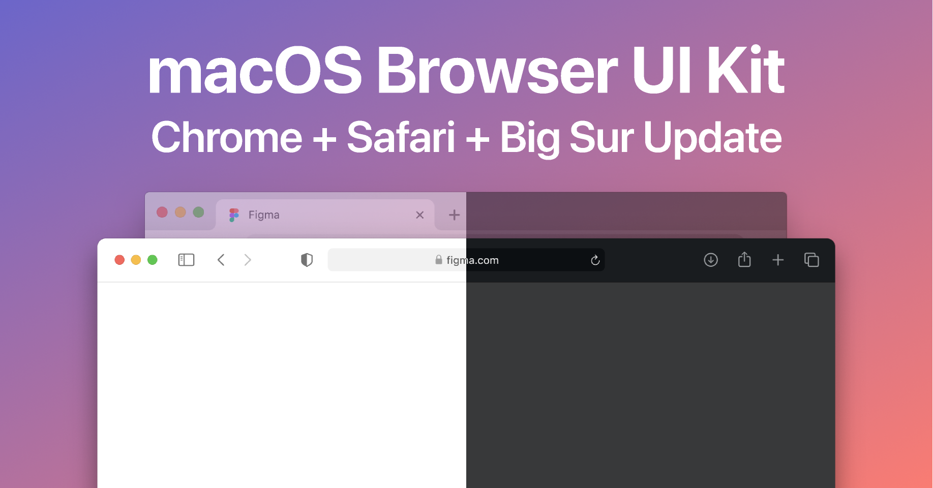 macOS Browser UI Kit (Big Sur Update)