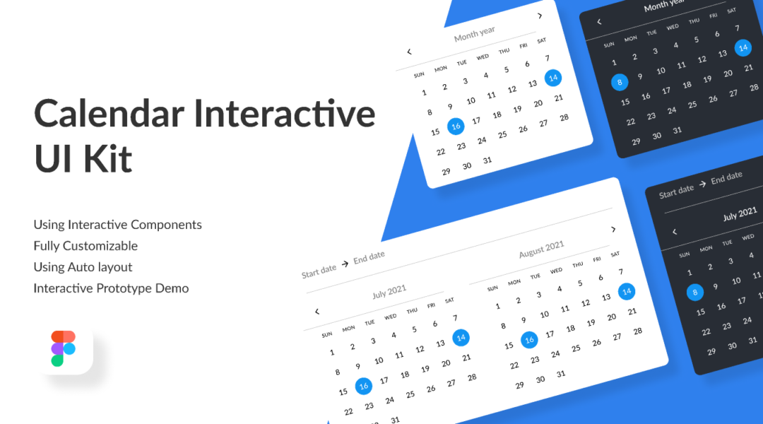 Calendar Interactive UI Kit