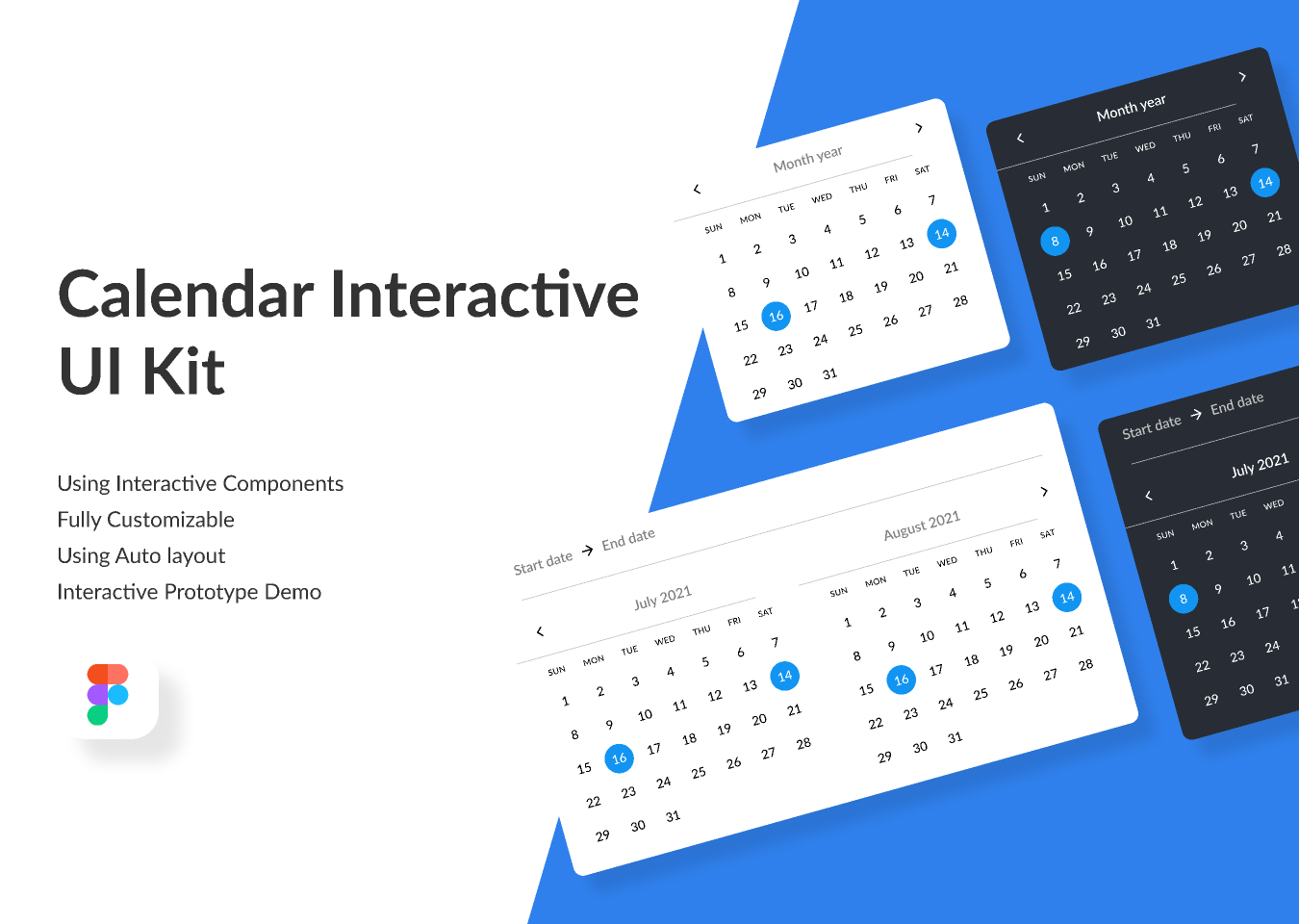 Calendar Interactive UI Kit