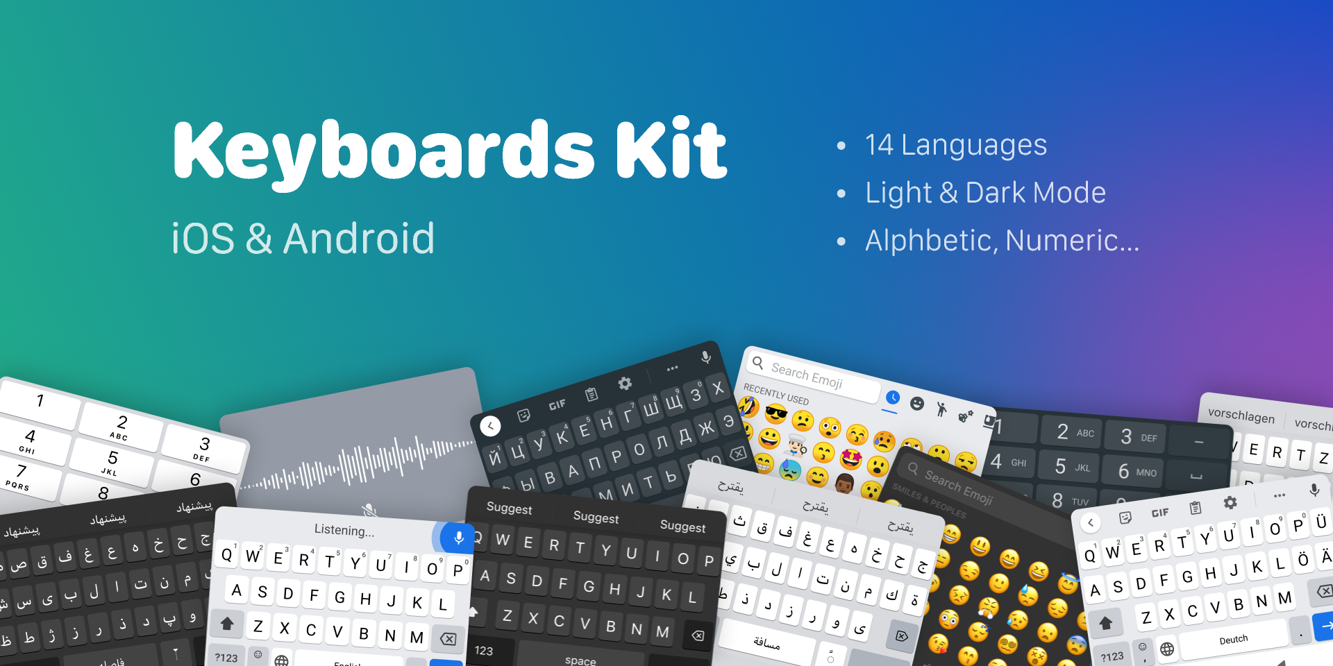 Android & iOS Keyboards Kit