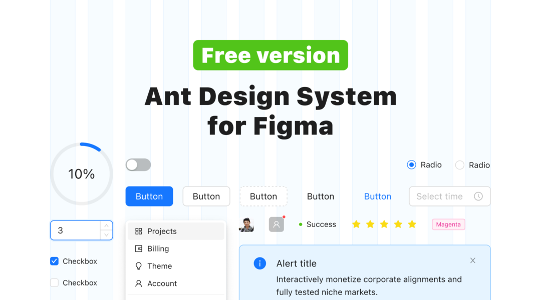 Ant Design System for Figma (Free version)