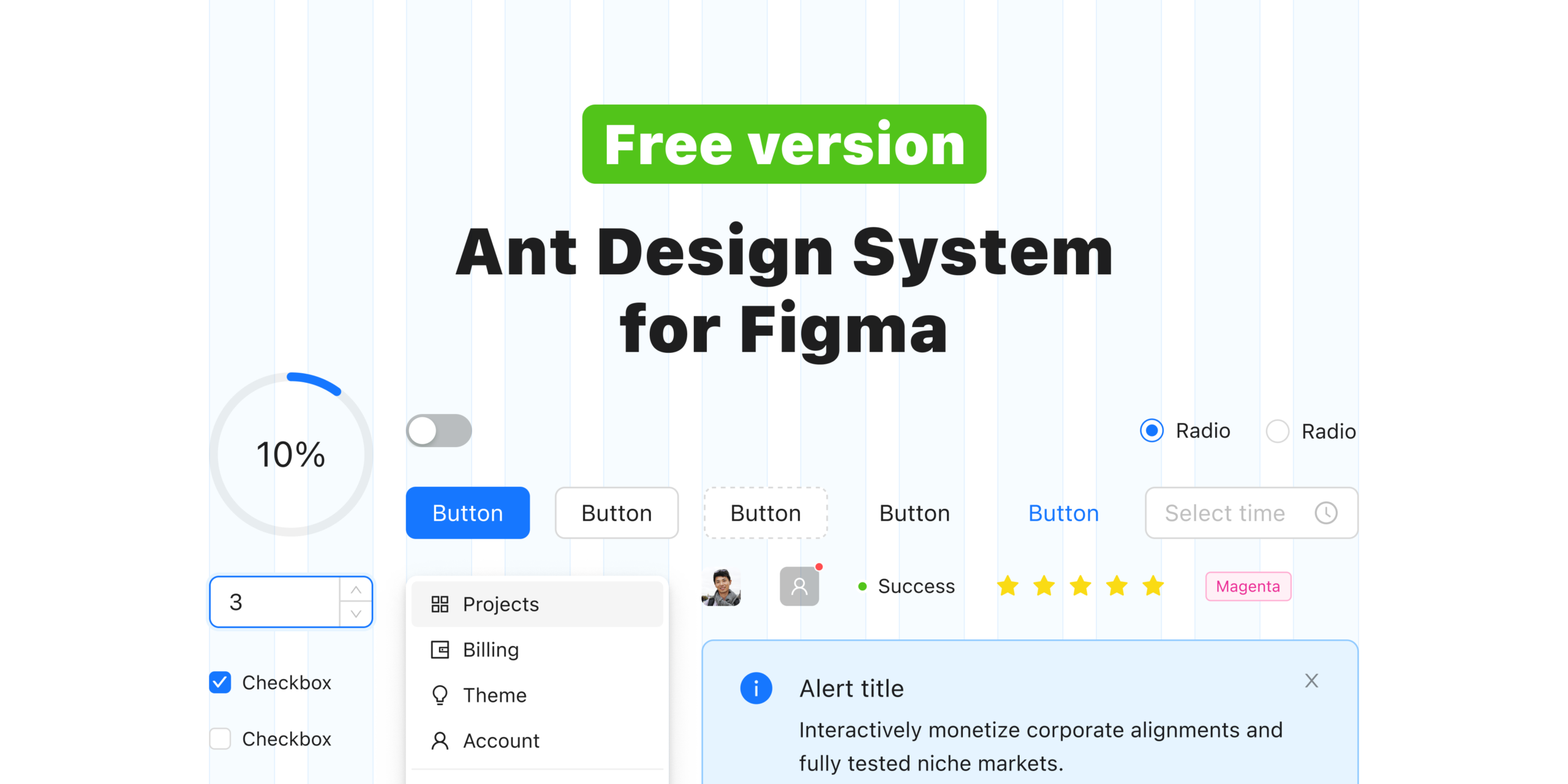 Ant Design System for Figma (Free version)